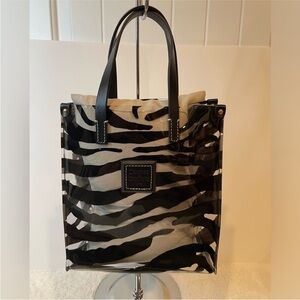 Dooney & Bourke Zebra Design Small Transparent Tote